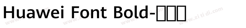 Huawei Font Bold字体转换